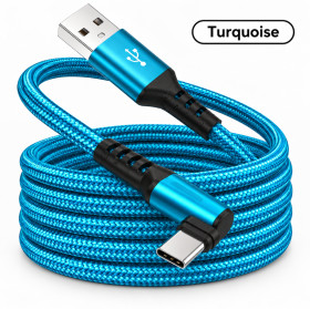 Кабелі Кабели ^/--/^ Кабель USB → Type-C швидка зарядка, плетений, Fast Charge   (19958) ^_^^^ Кабель USB → Type-C быстрая зарядка, плетеный, Fast Charge (19958) - фото