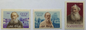 СРСР - СССР - ^/--/^ СССР 1960 Лев Толстой, MLH ^_^^^ СРСР 1960 Лев Толстой, MLH - фото фото фото