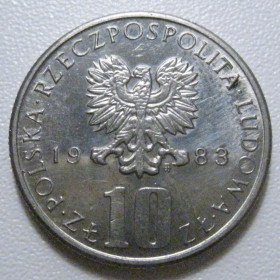 - року - года ^/--/^ Польща 10 злотих 1983 року 41021 ^_^^^ Польша 10 злотых 1983 года 41021 - фото фото фото