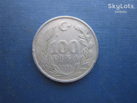 Туреччина Турция ^/--/^ Монета 100 лір Туреччина 1988 велика ^_^^^ Монета 100 лир Турция 1988 велика - фото фото фото