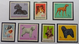 Угорщина Венгрия ^/--/^ Венгрия 1967 Собаки, MNH ^_^^^ Угорщина 1967 Собаки, MNH - фото фото фото