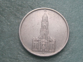 Германія (-) Германия (-) ^/--/^ Германия 5 Марок 1935 А, Кирха. ТРЕТИЙ РЕЙХ. СЕРЕБРО. Оригинал. Отличный сохран! (2) XF-аUNC ^_^^^ Німеччина 5 Марок 1935 А, Кірха. Третій Рейх. СЕРЕБРО. Оригінал. Відмінний збереження! (2) XF-аUNC - фото фото фото