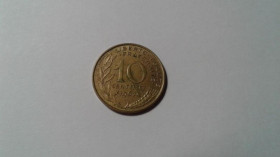 Інше Другое ^/--/^ Франция. 10 сантимов. 1967. ^_^^^ Франція. 10 сантимів. 1967. - фото фото фото