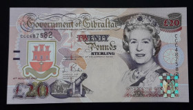 Великобританія Великобритания ^/--/^ Гібралтар Гибралтар 20 фунтів 2004 UNC ССС Gibraltar 20 pounds Великобритания ^_^^^ Гибралтар Гибралтар 20 фунтов 2004 UNC ССС Gibraltar 20 pounds Великобритания - фото фото фото