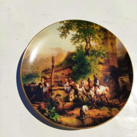 Інше Другое ^/--/^ * Тарелка настенная австрия фарфор - Wilhelmsburg Austria Wandteller Sammelteller &amp;quot;Brunnen in ^_^^^ Настінна австрія фарфор - Wilhelmsburg Austria Wandteller Sammelteller &amp;quot;Brunnen in - фото фото фото