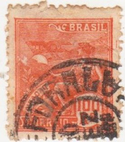 Південна Америка Южная Америка ^/--/^ Бразилия 1921 г.№ 243 гашеная ^_^^^ Бразилія 1921 р. No 243 гашена - фото фото фото