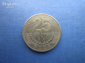 Коста-Ріка Коста-Рика ^/--/^ Монета 25 колон Коста-Ріка 2007 ^_^^^ Монета 25 колонн Коста-Рика 2007 - фото фото фото