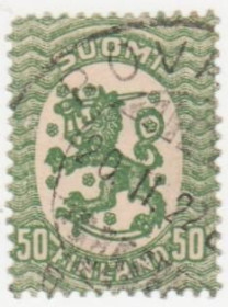 Скандинавія Скандинавия ^/--/^ Финляндия  1921 г. № 99 гашеная ^_^^^ Фінляндія 1921 р. No 99 гашена - фото фото фото