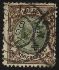 Інші країни Другие страны ^/--/^ Голландия 1896 г. №  47 В  гашеная ^_^^^ Голландія 1896 р. No 47 В гашена - фото фото фото