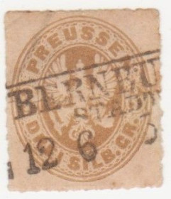 НДР, ФРН ГДР, ФРГ ^/--/^ Германия     (Пруссия) 1861 г. № 19 гашеная ^_^^^ Німеччина (Пруссія) 1861 р. No 19 гашена - фото фото фото