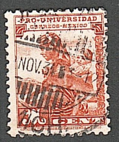 Центральна Америка Центральная Америка ^/--/^ Мексика  (1934) Национальный университет. Молодая женщина с ребёнком ^_^^^ Мексика (1934) Національний університет. Молода жінка з дитиною - фото фото фото