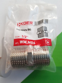 Унітази Унитазы ^/--/^ Ніпель KOER WM.N /--/ 06 - 1/2&amp;apos;&amp;apos; BIG подовжений ^_^^^ Смеситель для душа Haiba Kubus 003 - фото фото фото