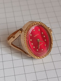Годинники Часы ^/--/^ Винтажные часы кольцо Чайка ссср . Рабочие. Позолота. ^_^^^ Гвинтажні годинники кільце Чайка СРСР Робітники. Позолота. - фото фото фото