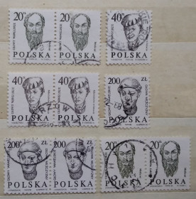 Мистецтво Искусство ^/--/^ Польша 1986 г - Вавельские головы ^_^^^ Польща 1986 — Вавельські голови - фото фото фото