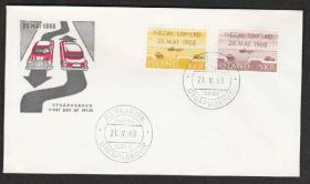 Європа Европа ^/--/^ Исландия 1968 АВТОТРАНСПОРТ АВТОМОБИЛИ ПРАВИЛА ПДД БЕЗОПАСНОСТЬ ДВИЖЕНИЯ БДД Один КПД Mi.419-420 ^_^^^ Ісландія 1968 АВТОТРАНСПОРТ АВТОМОБИЛИ ПРАВИЛА ПІДД БЕЗПЕКИ РУХу БДД Один ККД Mi.419-420 - фото фото фото