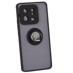 Чохли, бампера Чехлы, бампера ^/--/^ Чохол Fiji Colorframe для Xiaomi 13 Pro матовий бампер з кільцем підставкою Black ^_^^^ Чехол Fiji Colorframe для Xiaomi 13 Pro матовый бампер с кольцом подставкой Black - фото фото фото