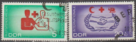 НДР, ФРН ГДР, ФРГ ^/--/^ Германия Німеччина ГДР 1966 красный крест ^_^^^ Германия ГДР 1966 красный крест - фото фото фото