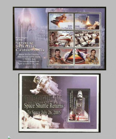 Освоєння космосу Освоение космоса ^/--/^ Гамбия Gambia Space 2006 Mi 5697-5702 /--/ Bl 702 Cv 14,- ^_^^^ Гамбія Gambia Space 2006 Mi 5697-5702 /--/ Bl 702 Cv 14 - фото фото фото