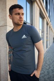 Шорти Шорты ^/--/^ Футболка мужская Adidas темно-серая ^_^^^ Футболка чоловіча Adidas темно-сіра - фото фото фото