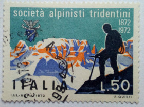 Італія, Ватикан Италия, Ватикан ^/--/^ Италия 1972 Альпинизм, L /--/ 50, гашеная ^_^^^ Італія 1972 Альпінізм, L /--/ 50, гашена - фото фото фото