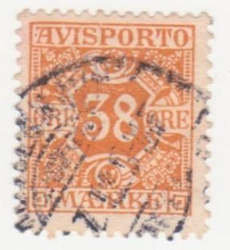 Скандинавія Скандинавия ^/--/^ Дания 1907  г..№ 6 гашеная ^_^^^ Данія 1907 р. No 6 гашена - фото фото фото