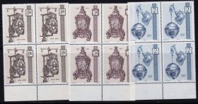 Мистецтво Искусство ^/--/^ Австрия 1970   г MNH - квартблоки - часы ^_^^^ Австрія 1970 MNH - квартблоки - годинник - фото фото фото
