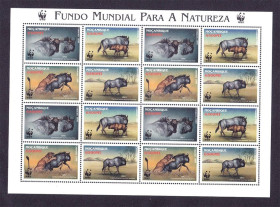 Фауна Фауна ^/--/^ Фауна . Мозамбик 1999 г  MNH - к/б - WWF ^_^^^ Фауна . Мозамбік 1999 MNH - к/б - WWF - фото фото фото