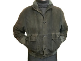 Куртки Куртки ^/--/^ M-2 /--/ XL Куртка мужская Vera Pelle, Пог-59 см, замша 100%, короткая кожаная куртка бомбер, Италия ^_^^^ M-2 /--/ XL Куртка чоловіча Vera Pelle, Пог-59 см, замша 100%, коротка шкіряна куртка бомбер, Італія - фото фото фото
