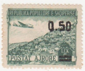 Балканський півострів Балканский полуостров ^/--/^ Албания 1953 г. № 533  ** ^_^^^ Албанія 1953 No 533 ** - фото фото фото