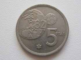 Іспанія Испания ^/--/^ Испания 5 песет 1980  (82) года 22397 ^_^^^ Іспанія 5 песет 1980 (82) року 22397 - фото фото фото