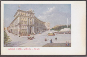 Європа Европа ^/--/^ Италия 1910-е ГРАНД-ОТЕЛЬ MICHEL РИМ АРХИТЕКТУРА ГОРОДСКОЙ ТРАМВАЙ ВАГОН КОЛЕЯ ТРАНСПОРТ ЛАНДО ХПК** ^_^^^ Італія 1910-е ГРАНД-ОТЕЛЬ MICHEL РІМ АРХІТЕКТУРА МІСЬКОЇ ТРАМВАЙ ВАГОН КОЛЕЯ ТРАНСПОРТ ЛАНДО ХПК - фото фото фото