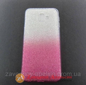 Чохли, бампера Чехлы, бампера ^/--/^ Samsung J /--/ 6 J /--/ 610 Plus чехол блестки двухцветный ^_^^^ Samsung J /--/ 6 J /--/ 610 Plus чохол блискавки двоколірний - фото фото фото