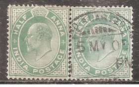 Індія Индия ^/--/^ Бр.Индия 1902-10 Sc.61 * и гаш. с разновид.    (SG 121,122) ^_^^^ Бр.Індія 1902-10 Sc.61* і гаш. з різновид. (SG 121,122) - фото фото фото