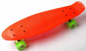 Дитячі ролики та скейти Детские ролики и скейты ^/--/^ Пенни борд Penny Cruiser 22&amp;quot; светящиеся Оранжевый (2 /--/ T /--/ 2021) ^_^^^ Пенні борд Penny Cruiser 22&amp;quot; світяться Помаранчевий (2 /--/ T /--/ 2021) - фото фото фото