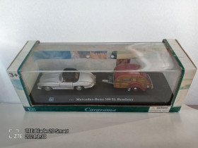 Інше Другое ^/--/^ Mercedes-Benz 300 /--/ SL Roadster &amp;amp; Caravan / Cararama - Hongwell /  -4600- ^_^^^ Mercedes-Benz 300 /--/ SL Roadster &amp;amp; Caravan / Cararama - Hongwell / -4600- - фото фото фото