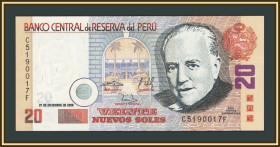 Перу Перу ^/--/^ Перу 20 солей 2006 P-176  (176 /--/ с) UNC ^_^^^ Перу 20 солей 2006 P-176 (176 /--/ с) UNC - фото фото фото
