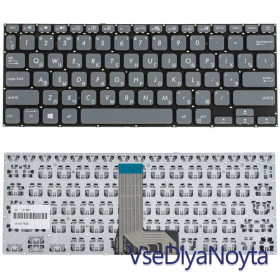 Клавіатури Клавиатуры ^/--/^ Клавиатура для ноутбука ASUS (X /--/ 409 series) rus, gray, без фрейма ^_^^^ Клавіатура для ноутбука ASUS (X /--/ 409 series) rus, gray, без фрейму - фото фото фото