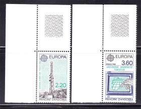 Малі Держави Європи Малые Государства Европы ^/--/^ Андорра  SP  1988 г  MNH - EUROPA СЕРТ - ^_^^^ SP 1988 MNH - EUROPA СЕРТ - фото фото фото