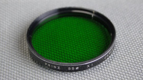 Світлофільтри Светофильтры ^/--/^ Prinz    (X /--/ 1) Green 55 /--/ mm. зелёный светофильтр 100% оригинал Japan Вживане ^_^^^ Prinz (X /--/ 1) Green 55 /--/ mm. зелений світлофільтр 100% оригінал Japan - фото фото фото