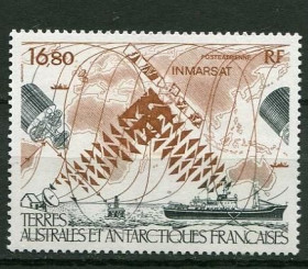 Освоєння космосу Освоение космоса ^/--/^ TAAF Space 1987 Mi 219 Satellite MNH - фото фото фото
