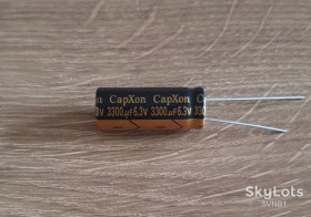 Конденсатори Конденсаторы ^/--/^ 3300 /--/ мкФ* 6,3 /--/ В.  CapXcon 105°C.  Комп&amp;apos;ютерний ^_^^^ 3300 /--/ мкФ 6,3 /--/ В. CapXcon 105°C. Комп&amp;apos;ютерний - фото фото фото