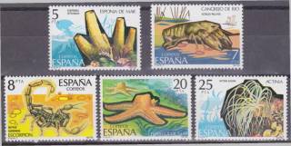 Іспанія Испания ^/--/^ Испания 1979 ЗВЕЗДА ГУБКА РАК СКОРПИОН ВОДОРОСЛЬ ПОДВОДНЫЙ МИР ФАУНА РЫБЫ Mi.2423-2427** MNH ^_^^^ Іспанія 1979 Зірка ГУБКА РАК СКОРПІОН ВОДОРОСЛЬ ПІДВОДНИЙ СВІТ ФАУНА РИБИ Mi.2423-2427** MNH - фото фото фото