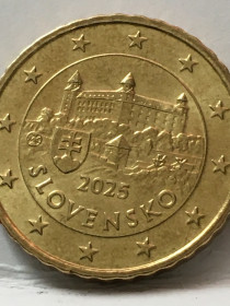 Словаччина Словакия ^/--/^ 10 євроцентів Словаччина 2025 рік. ^_^^^ 10 евроцентов Словаччина 2025 год. - фото фото фото