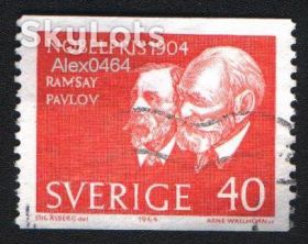 Скандинавія Скандинавия ^/--/^ Швеция  (1964) Нобелевские лауреаты Уильям Рамзай и Иван Павлов ^_^^^ Швеція (1964) Нобелівські лауреати Вільям Рамзай та Іван Павлов - фото фото фото