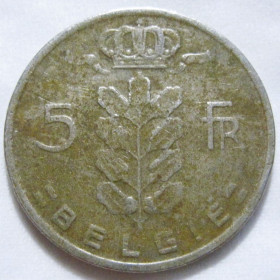 Бельгія Бельгия ^/--/^ Бельгія 5 франків 1967 року BELGIË #6 /--/ П /--/ 1707 ^_^^^ Бельгия 5 франков 1967 года BELGIË #6 /--/ П /--/ 1707 - фото фото фото