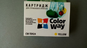 Картриджі Картриджи ^/--/^ Картридж Colorway CW-T /--/ 0924 Жовтий для Epson Stylus T /--/ 26 TX /--/ 106 TX /--/ 109 C /--/ 91 CX /--/ 4300 ^_^^^ Картридж Colorway CW-T /--/ 0924 Желтый для Epson Stylus T /--/ 26 TX /--/ 106 TX /--/ 109 C /--/ 91 CX /--/ 4300 - фото фото фото