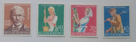 НДР, ФРН ГДР, ФРГ ^/--/^ Германия 1958 Сельское хозяйство, MH ^_^^^ Німеччина 1958 Сільське господарство, 40+10 Pfg, MH - фото фото фото