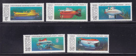 Транспорт Транспорт ^/--/^ Флот . СССР  1990 г MNH - подводные аппараты ^_^^^ СРСР 1990 MNH - підводні апарати - фото фото фото
