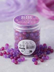 Намистини, стрази Бусины, стразы ^/--/^ Набір матових скляних намистин AVEC Glass Beads  (у баночці) ^_^^^ Набор матовых стеклянных намистин AVEC Glass Beads (в баночке) - фото фото фото