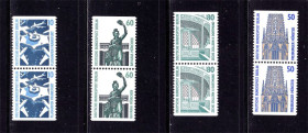 НДР, ФРН ГДР, ФРГ ^/--/^ Германия - Берлин  1987 г MNH -  архитектура - подборка ^_^^^ Німеччина - Берлін 1987 р MNH - архітектура - добірка - фото фото фото